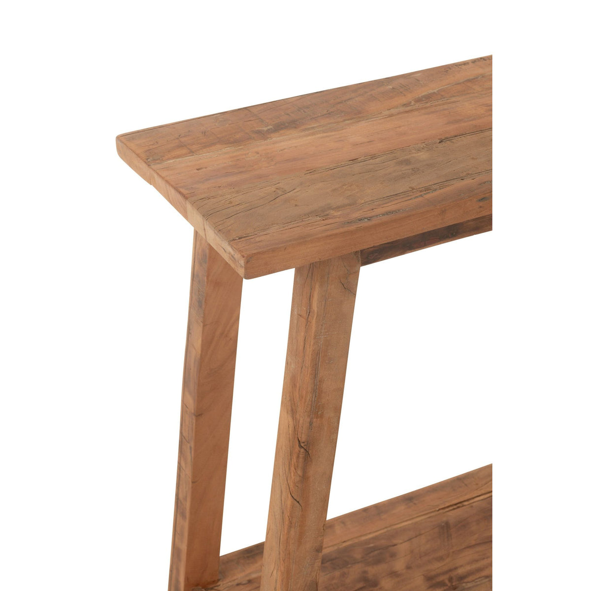 Square Side Table Recycled Wood Natural J-Line