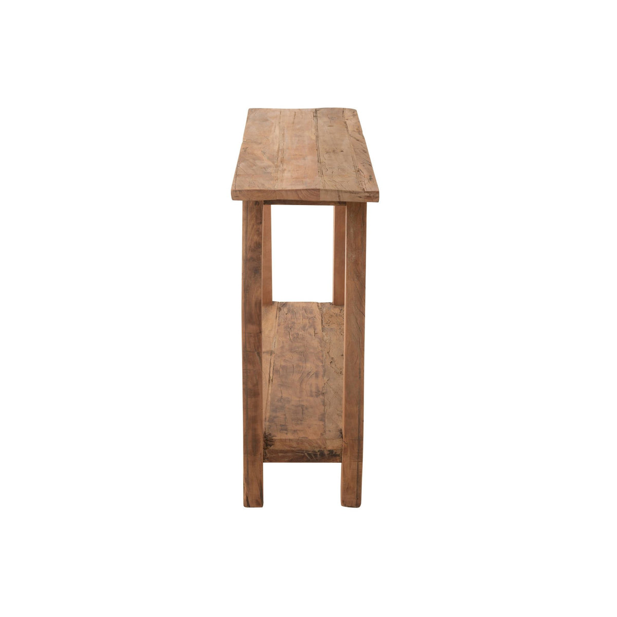 Square Side Table Recycled Wood Natural J-Line