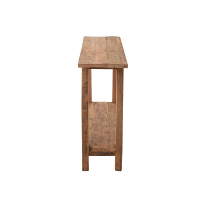 Square Side Table Recycled Wood Natural J-Line