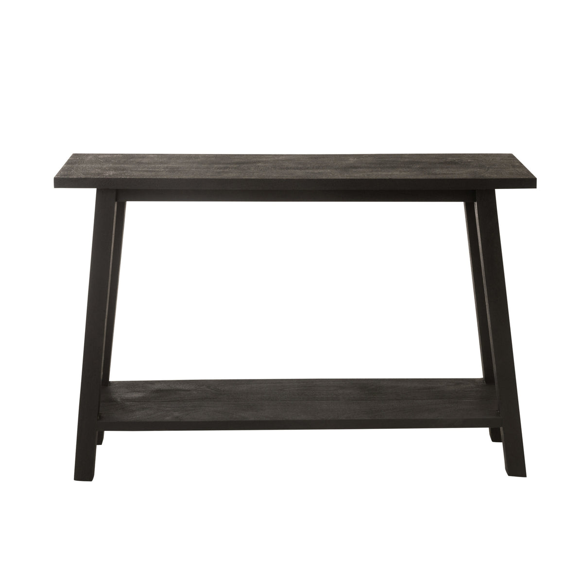 Square Mango Wood Side Table Black J-Line