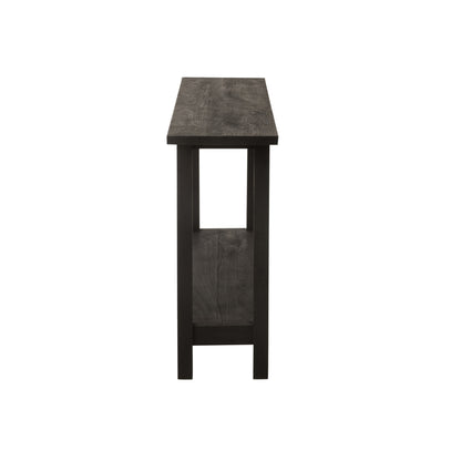 Square Mango Wood Side Table Black J-Line