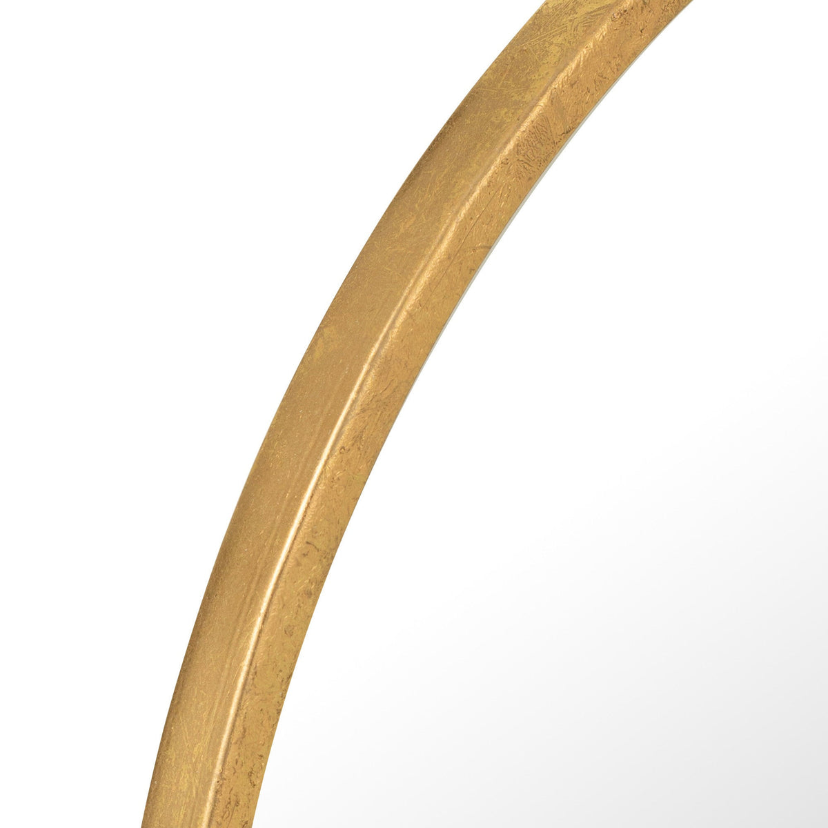 Spiegel Mona Rond Ijzer/Glas Goud Large - Spiegel - J-Line - livinglovely.nl