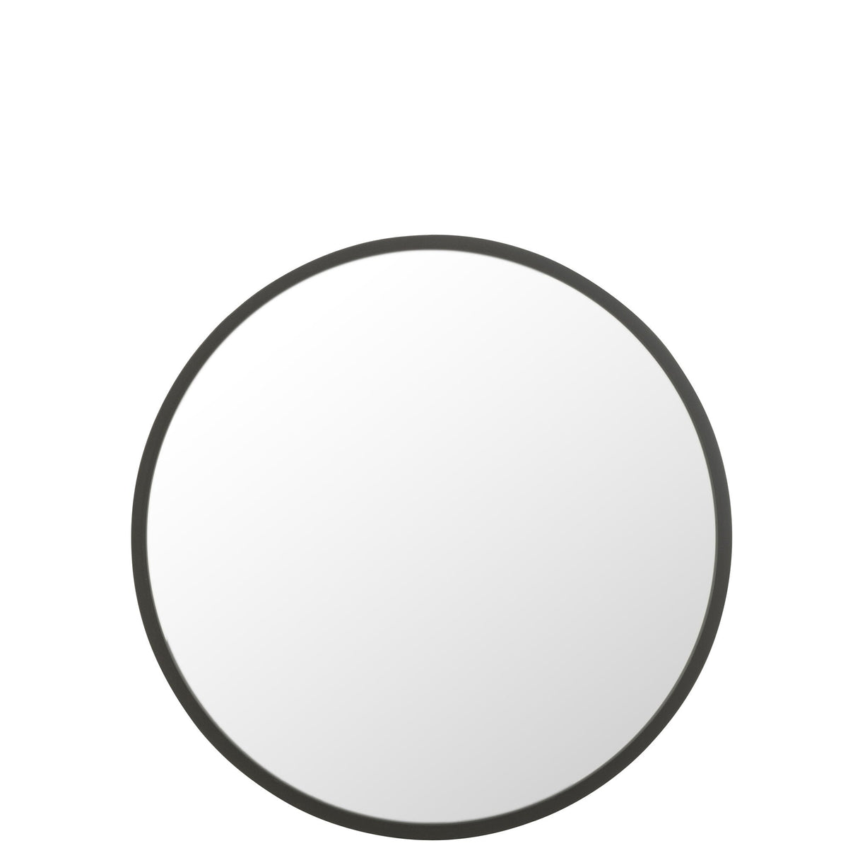 Spiegel Rond Zwart Matt Large Ø80 cm - Spiegel - J-Line - livinglovely.nl
