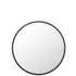 Spiegel Rond Zwart Matt Large Ø80 cm - Spiegel - J-Line - livinglovely.nl