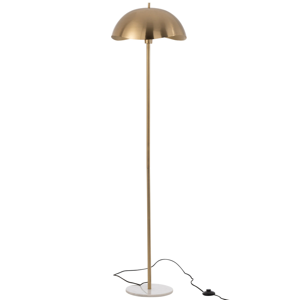 Floor Lamp Metal/Marble Gold J-Line