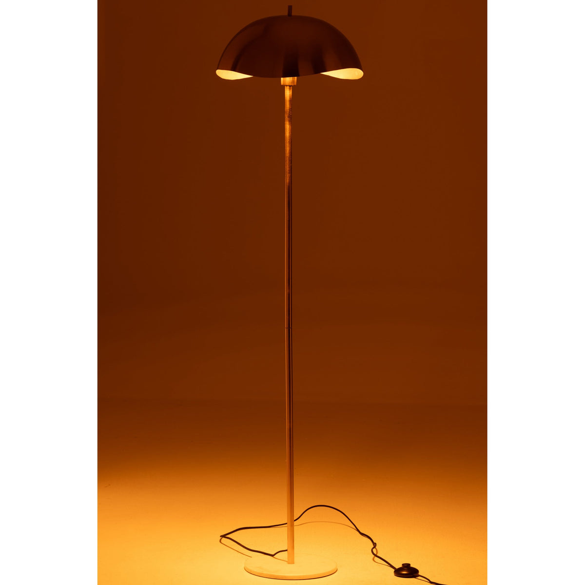 Floor Lamp Metal/Marble Gold J-Line