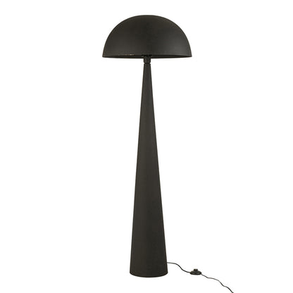 Staanlamp Paddenstoel Metaal Mat Zwart - Vloerlamp - J-Line - livinglovely.nl