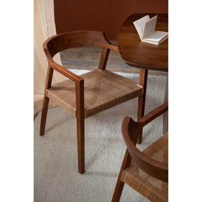 Chair Emma Teak Wood Brown J-Line