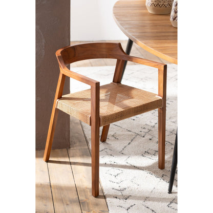 Chair Emma Teak Wood Brown J-Line
