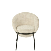 Stoel Ijzer Beige/Zwart J-Line