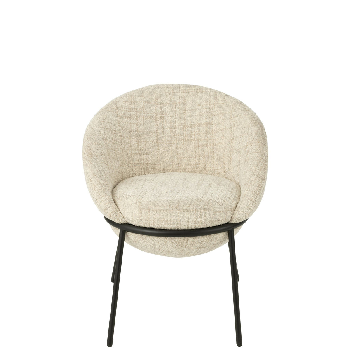 Stoel Ijzer Beige/Zwart J-Line