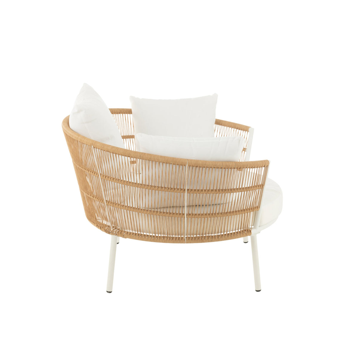 Chair Joa Metal/Rattan White J-Line