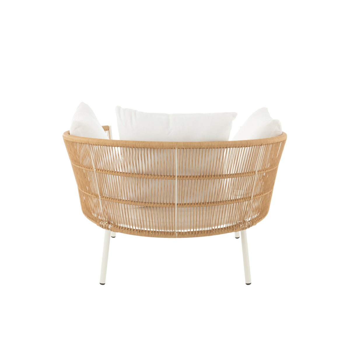Chair Joa Metal/Rattan White J-Line