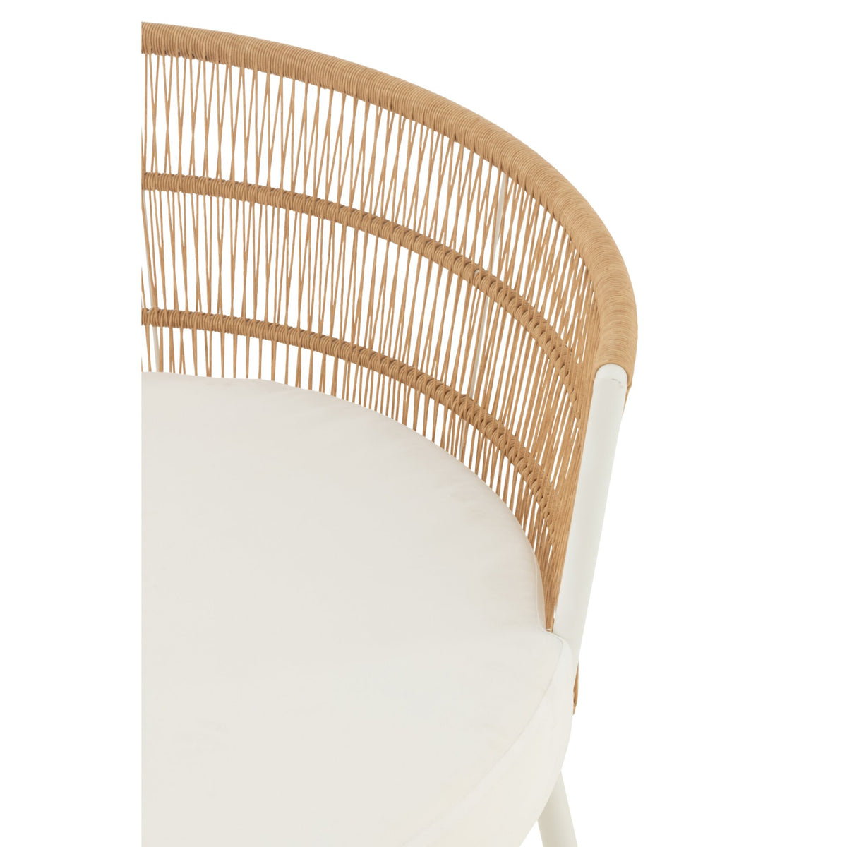 Chair Joa Metal/Rattan White J-Line
