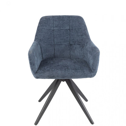Stoel Louna Ijzer/Acryl Blauw J-Line