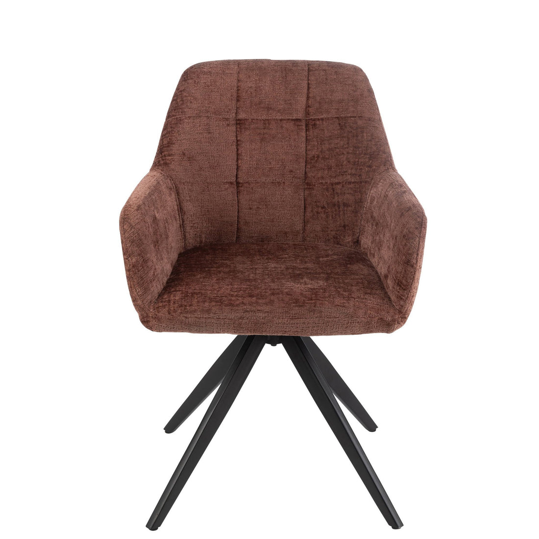 Chair Louna Iron/Acrylic Brown J-Line