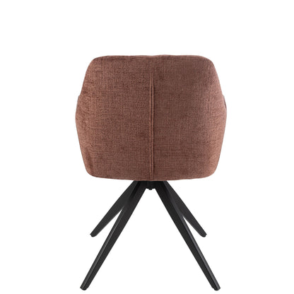 Chair Louna Iron/Acrylic Brown J-Line
