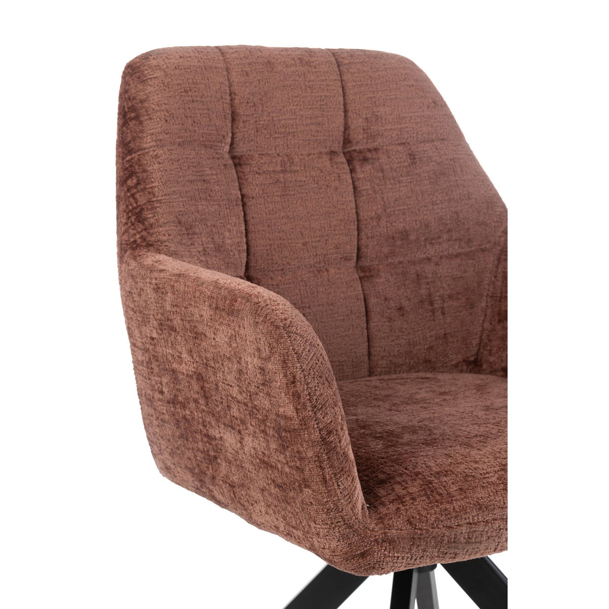 Chair Louna Iron/Acrylic Brown J-Line