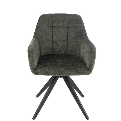 Chair Louna Iron/Acrylic Green J-Line