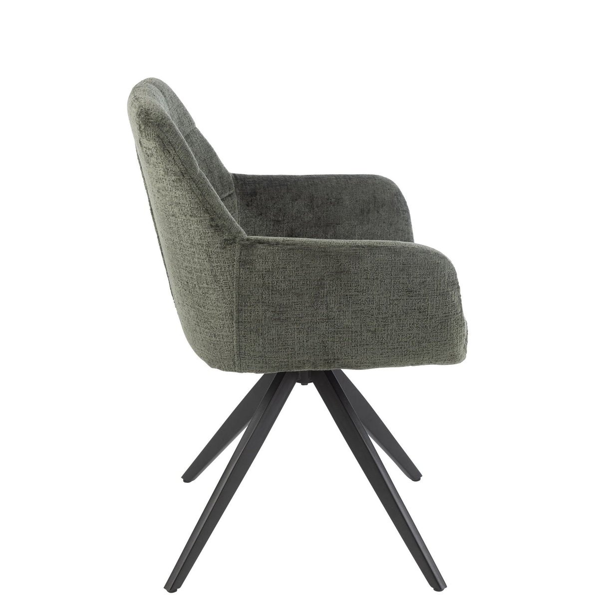 Chair Louna Iron/Acrylic Green J-Line