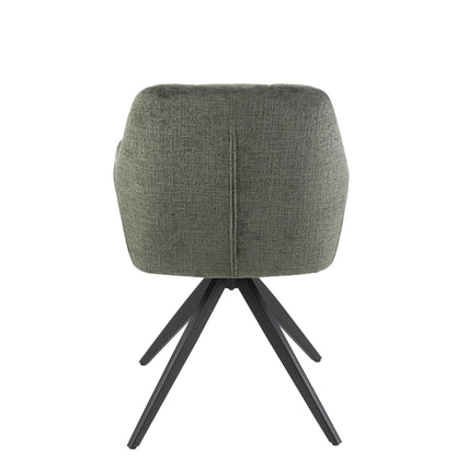 Chair Louna Iron/Acrylic Green J-Line