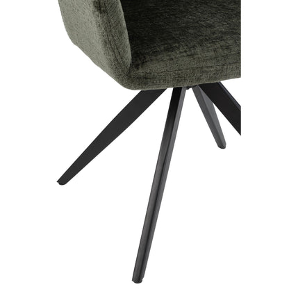 Chair Louna Iron/Acrylic Green J-Line
