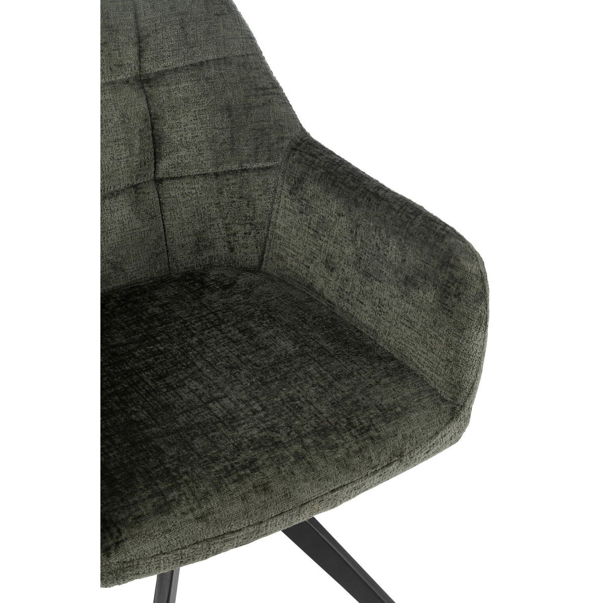 Chair Louna Iron/Acrylic Green J-Line