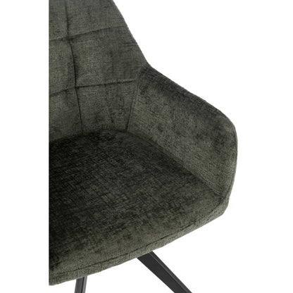 Chair Louna Iron/Acrylic Green J-Line