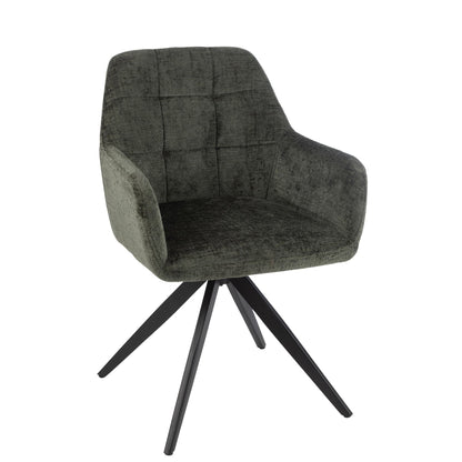 Chair Louna Iron/Acrylic Green J-Line