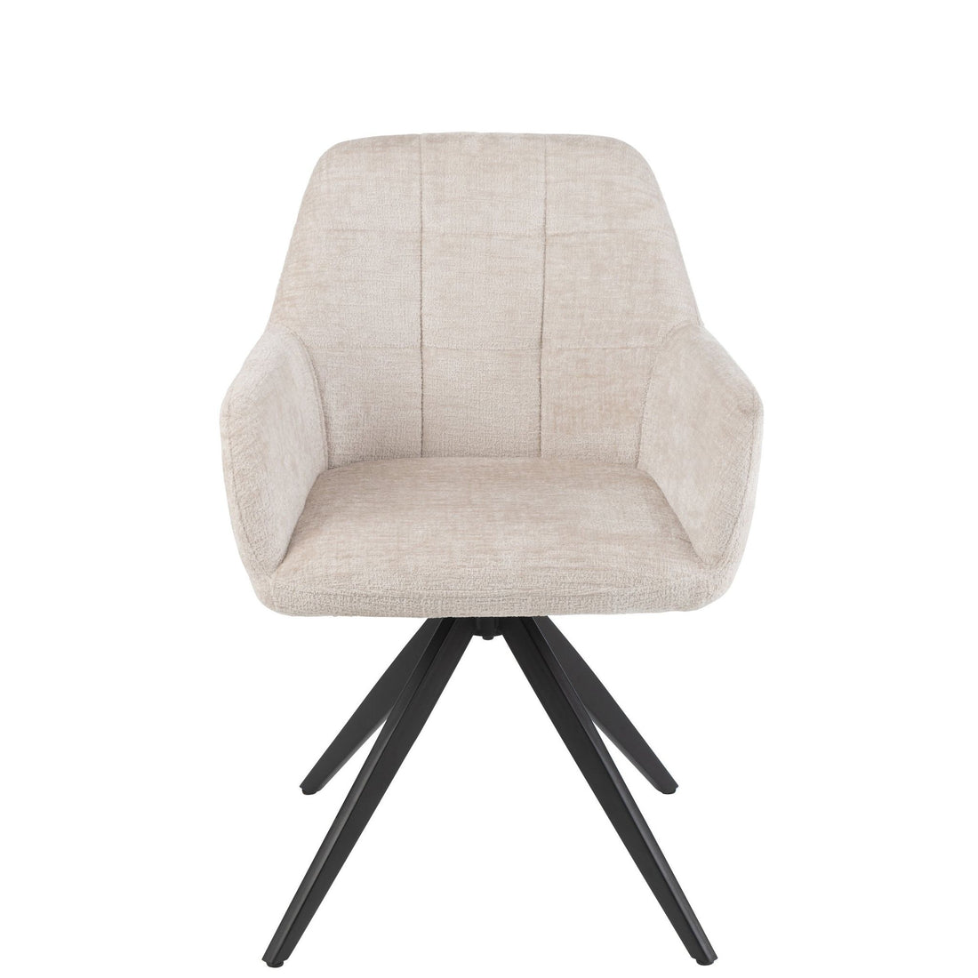 Chair Louna Iron/Acrylic Ivory J-Line