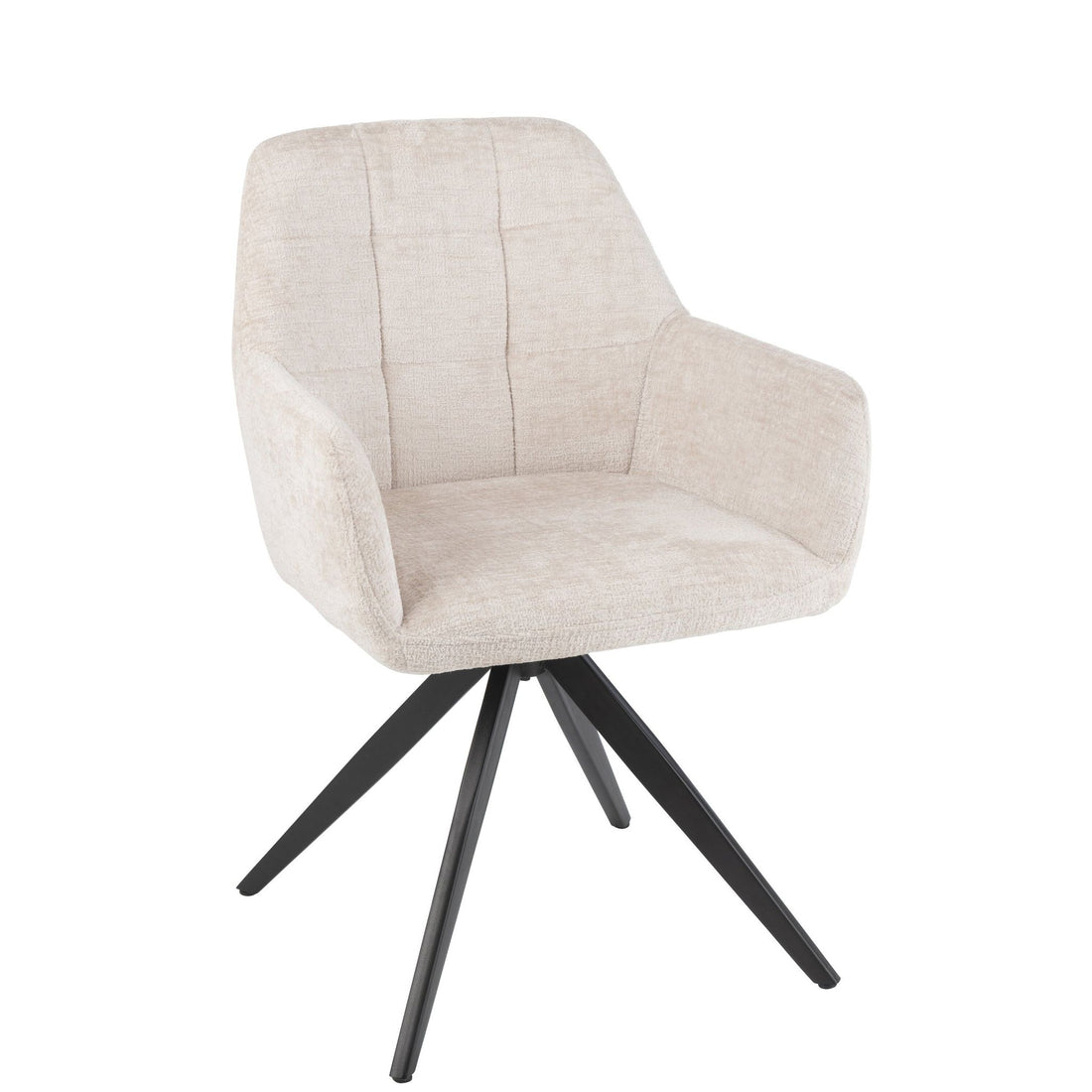 Chair Louna Iron/Acrylic Ivory J-Line