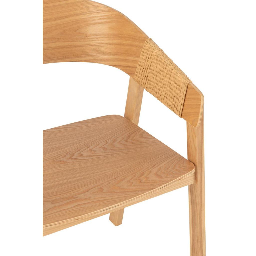 Stoel Naga Essenhout/Touw Naturel J-Line