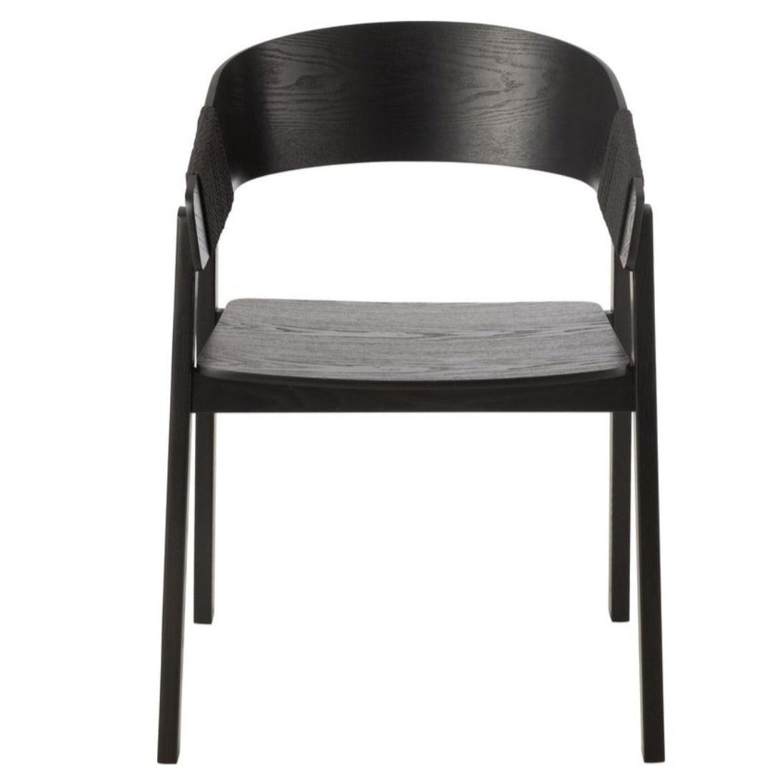 Stoel Naga Essenhout/Touw Zwart J-Line