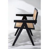 Stoel Rooster Essenhout/Rattan Zwart J-Line