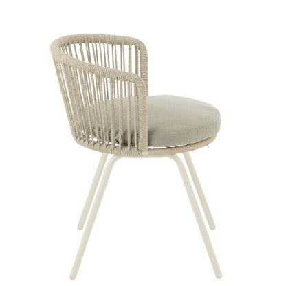 Chair Toa Metal/Rope Grey J-Line