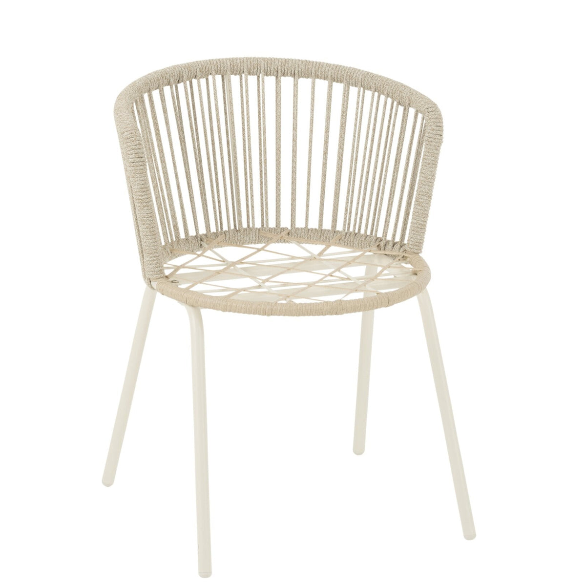 Chair Toa Metal/Rope Grey J-Line