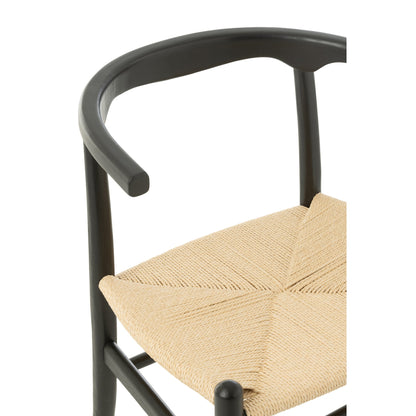 Chair Toon Beechwood/Rope Black J-Line