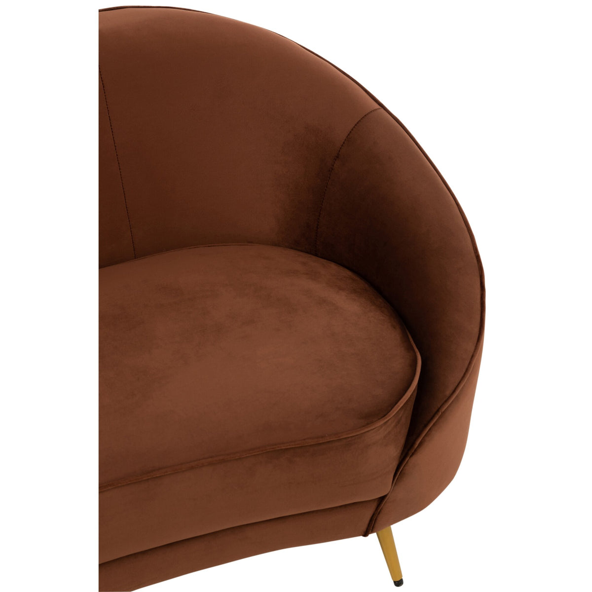Fabric Sofa Elisabeth Brown 180cm J-Line
