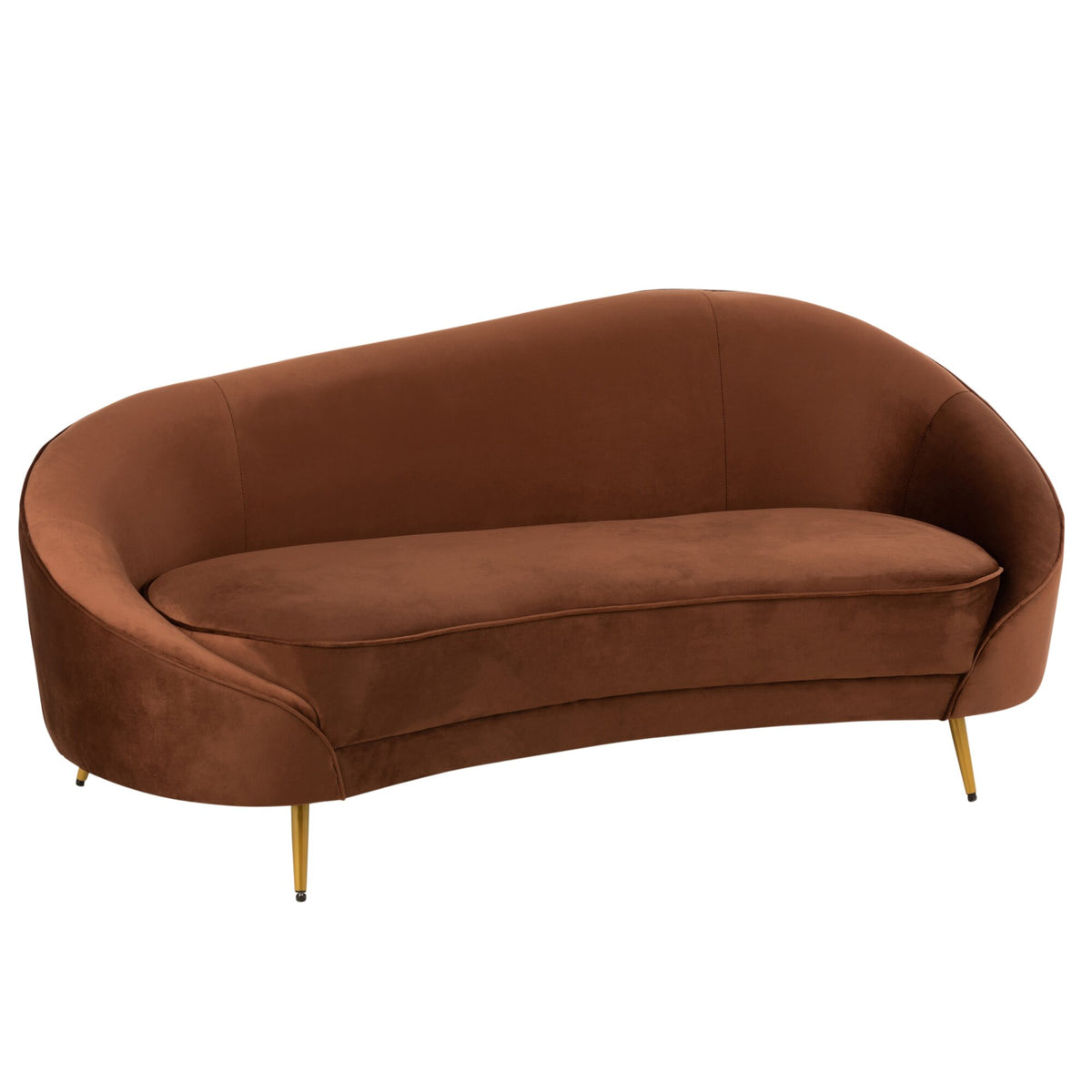 Fabric Sofa Elisabeth Brown 180cm J-Line