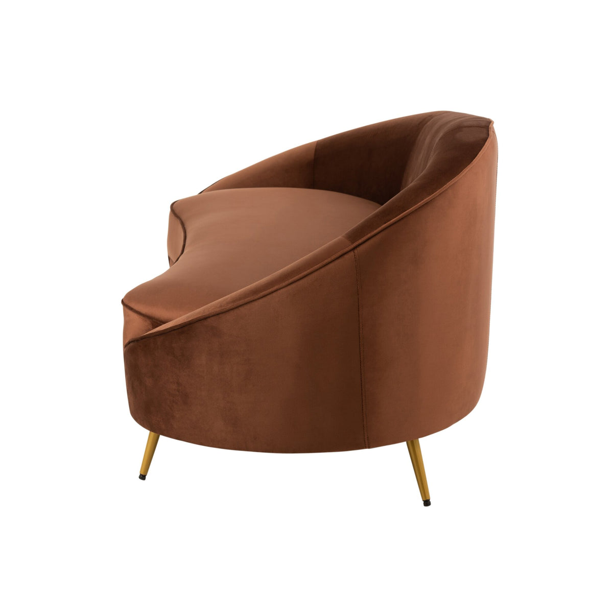 Fabric Sofa Elisabeth Brown 180cm J-Line