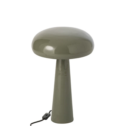 Tafellamp Paddenstoel Ijzer Olijfgroen Ø30cm J-Line