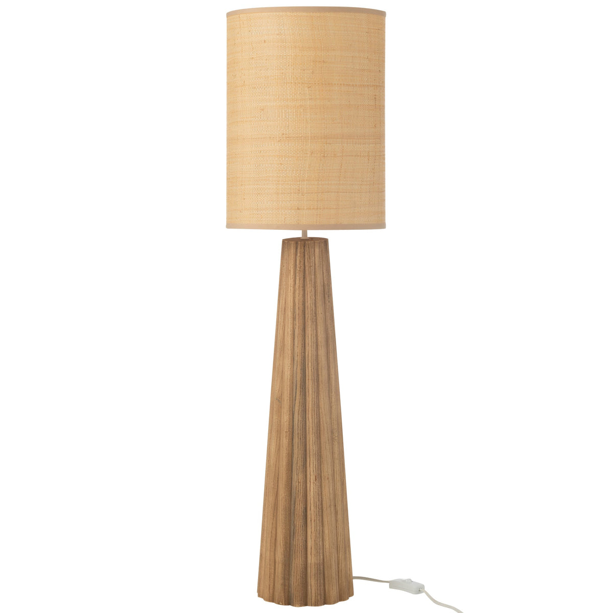 Table Lamp Umbrella Ailanthus Natural Wood Large J-Line