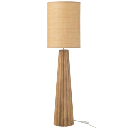 Table Lamp Umbrella Ailanthus Natural Wood Large J-Line