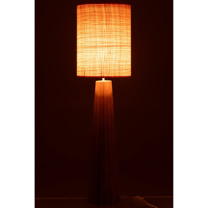 Table Lamp Umbrella Ailanthus Natural Wood Large J-Line
