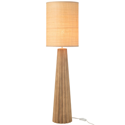 Table Lamp Umbrella Ailanthus Natural Wood Large J-Line