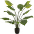 Taro Wild In Pot Plastiek Groen Large - Kunstplant - J-Line - livinglovely.nl