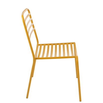 Garden Chair Yellow Metal J-Line