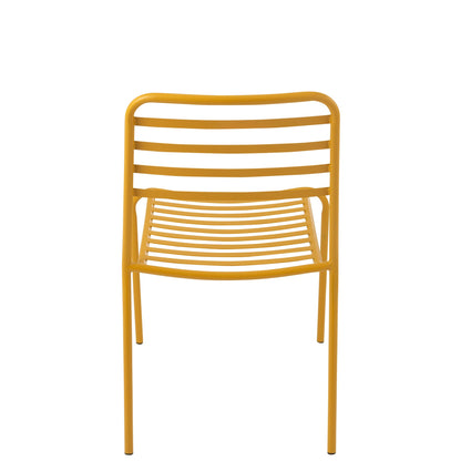 Garden Chair Yellow Metal J-Line