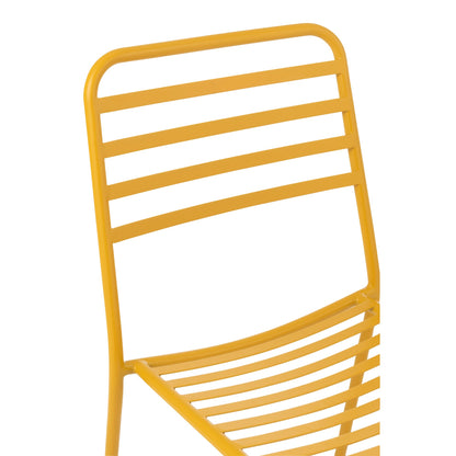 Garden Chair Yellow Metal J-Line