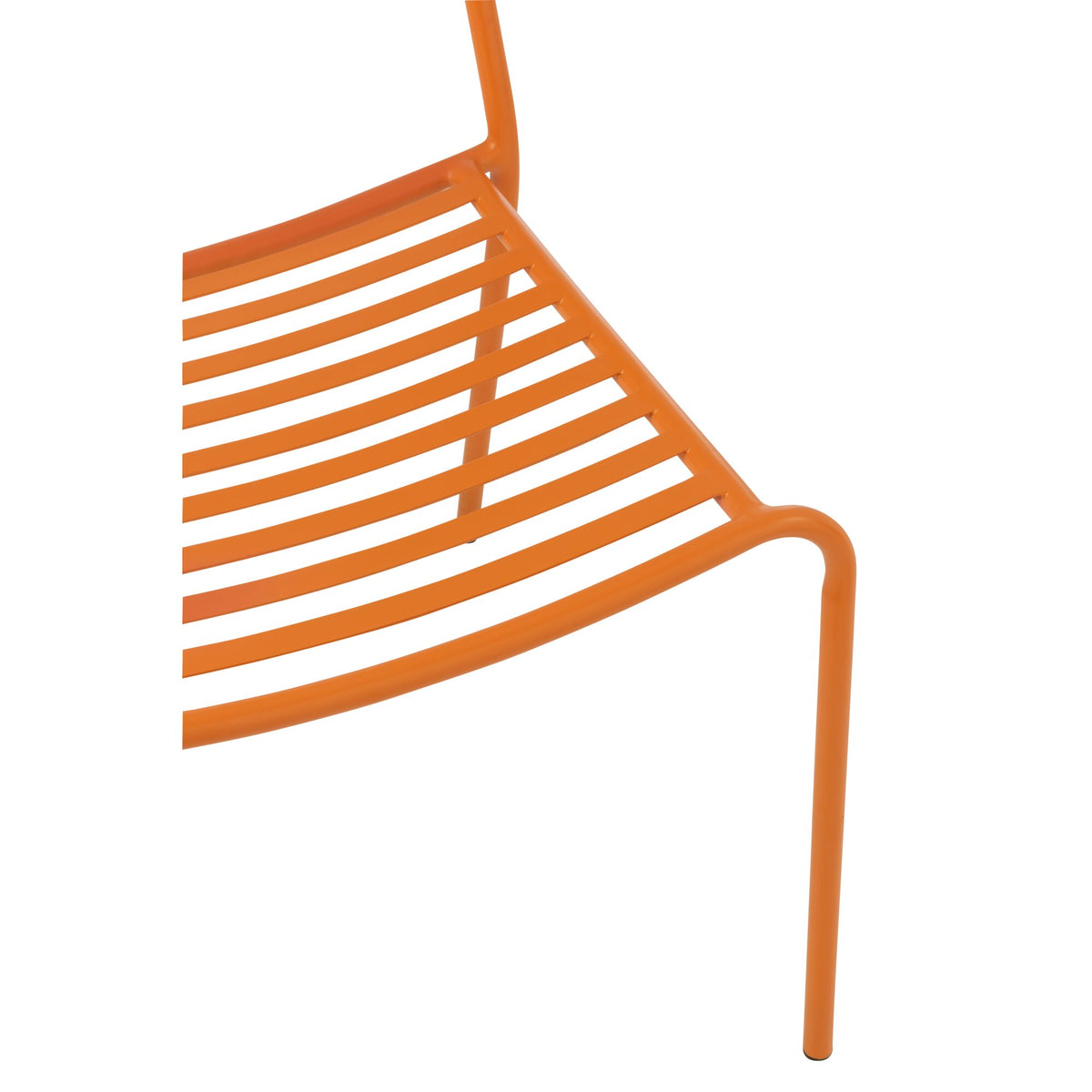 Garden Chair Striped Metal Orange J-Line